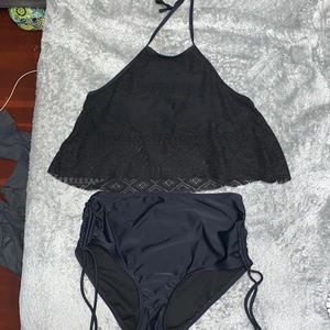 Black bathing suit set